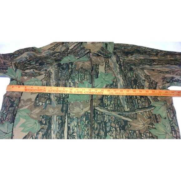 Ocoee Rabark Camouflage Jacket Men L Chamois Heavy Flannel Camo Zip Hunting Hunt - Picture 3 of 15